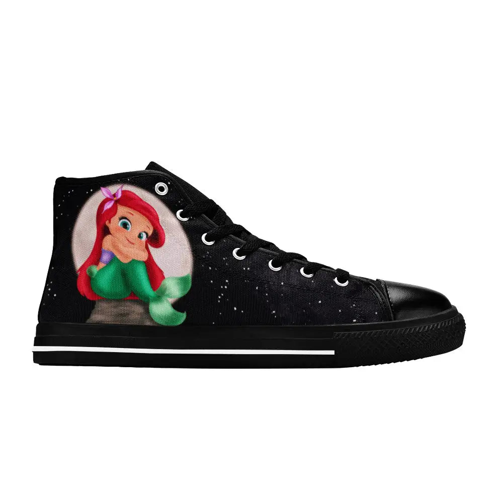 Ariel The Little Mermaid Custom High Top Sneakers Shoes