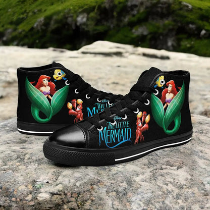 Ariel The Little Mermaid Custom High Top Sneakers Shoes