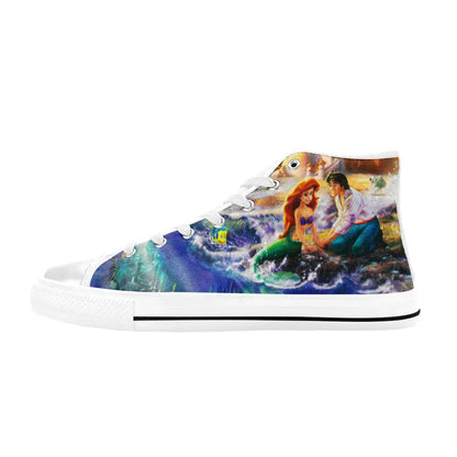 Ariel The Little Mermaid Custom High Top Sneakers Shoes