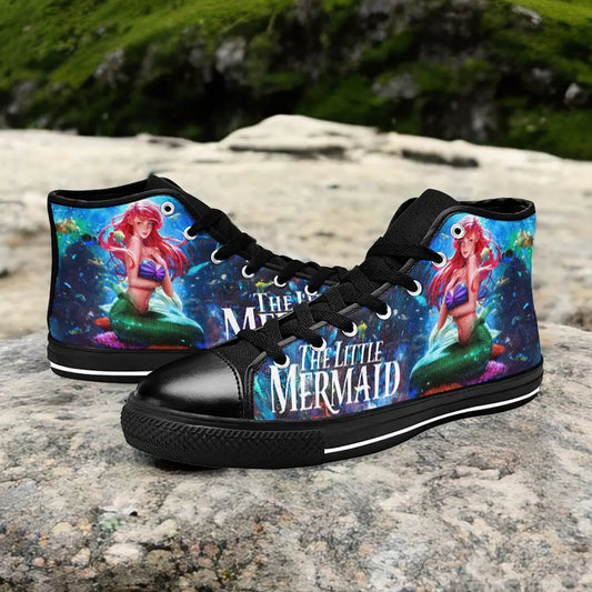 Ariel The Little Mermaid Custom High Top Sneakers Shoes