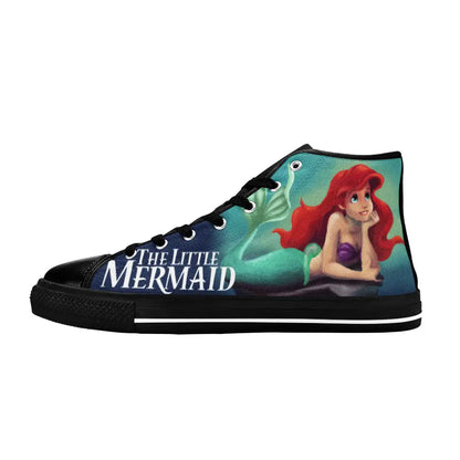 Ariel The Little Mermaid Custom High Top Sneakers Shoes