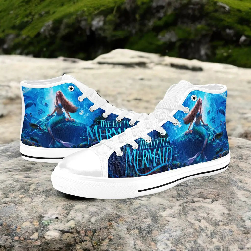 Ariel The Little Mermaid Custom High Top Sneakers Shoes