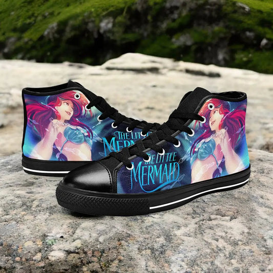 Ariel The Little Mermaid Custom High Top Sneakers Shoes