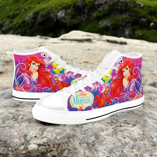 Ariel The Little Mermaid Custom High Top Sneakers Shoes