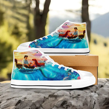 Ariel The Little Mermaid Custom High Top Sneakers Shoes