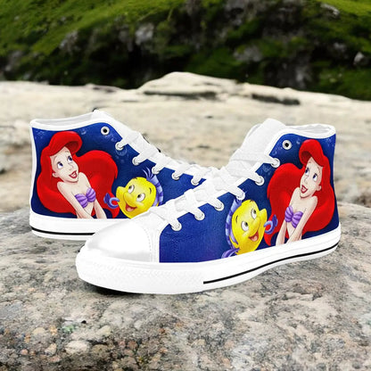 Ariel The Little Mermaid Custom High Top Sneakers Shoes