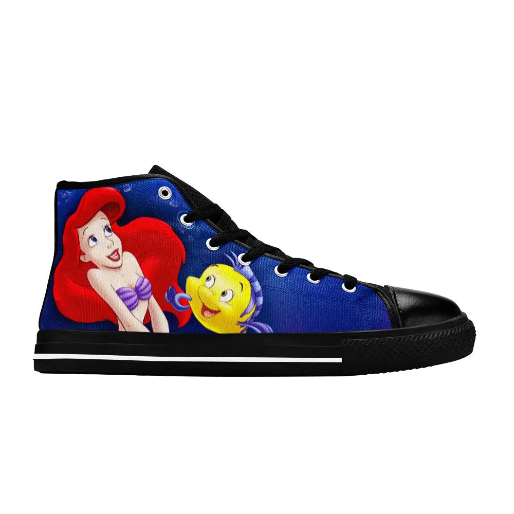 Ariel The Little Mermaid Custom High Top Sneakers Shoes