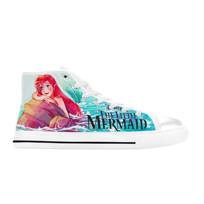 Ariel The Little Mermaid Custom High Top Sneakers Shoes