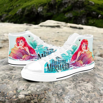 Ariel The Little Mermaid Custom High Top Sneakers Shoes