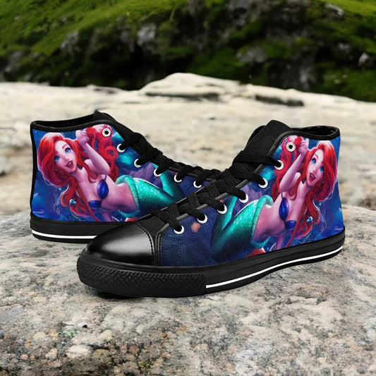 Ariel The Little Mermaid Custom High Top Sneakers Shoes