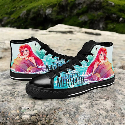 Ariel The Little Mermaid Custom High Top Sneakers Shoes