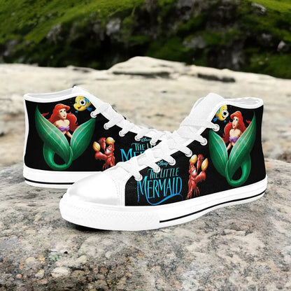 Ariel The Little Mermaid Custom High Top Sneakers Shoes