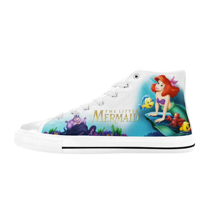 Ariel The Little Mermaid Canvas High Tops Sneakers for Kids