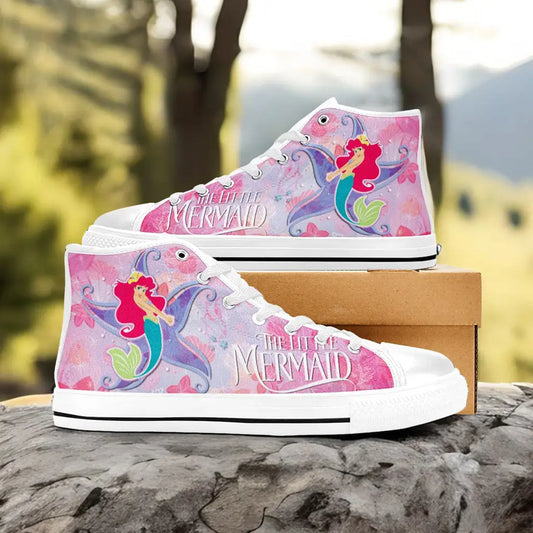 Ariel The Little Mermaid Custom High Top Sneakers Shoes