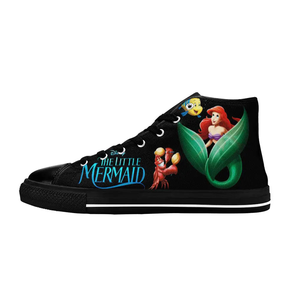 Ariel The Little Mermaid Custom High Top Sneakers Shoes