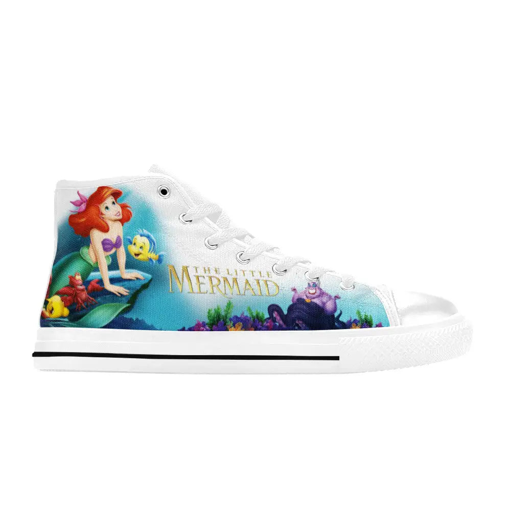 Ariel The Little Mermaid Canvas High Tops Sneakers for Kids