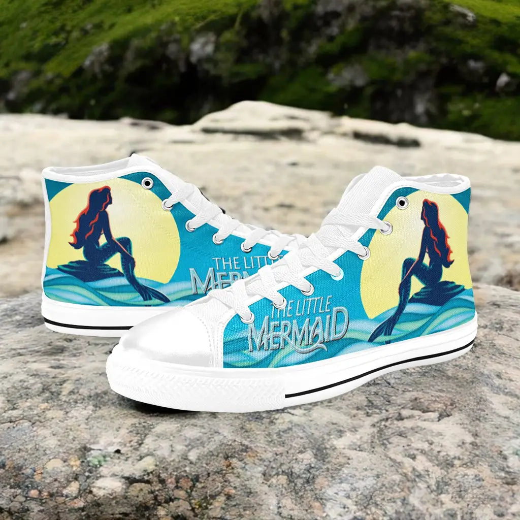 Ariel The Little Mermaid Custom High Top Sneakers Shoes