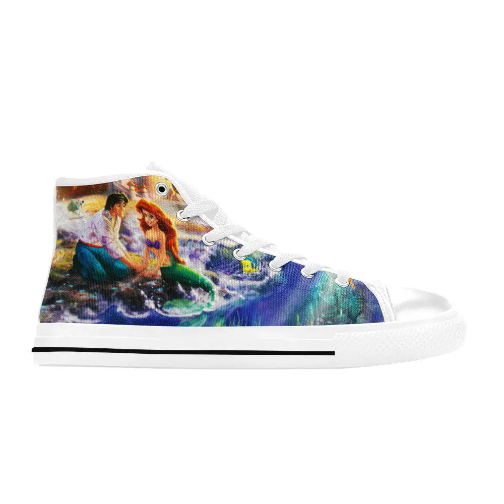 Ariel The Little Mermaid Custom High Top Sneakers Shoes