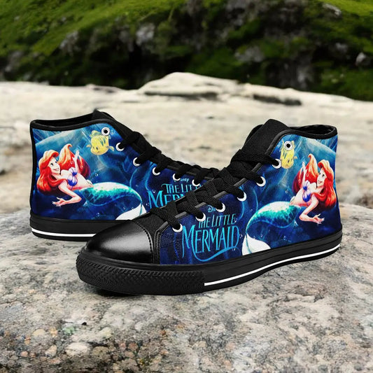 Ariel The Little Mermaid Custom High Top Sneakers Shoes