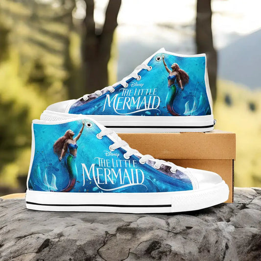 Ariel The Little Mermaid Custom High Top Sneakers Shoes