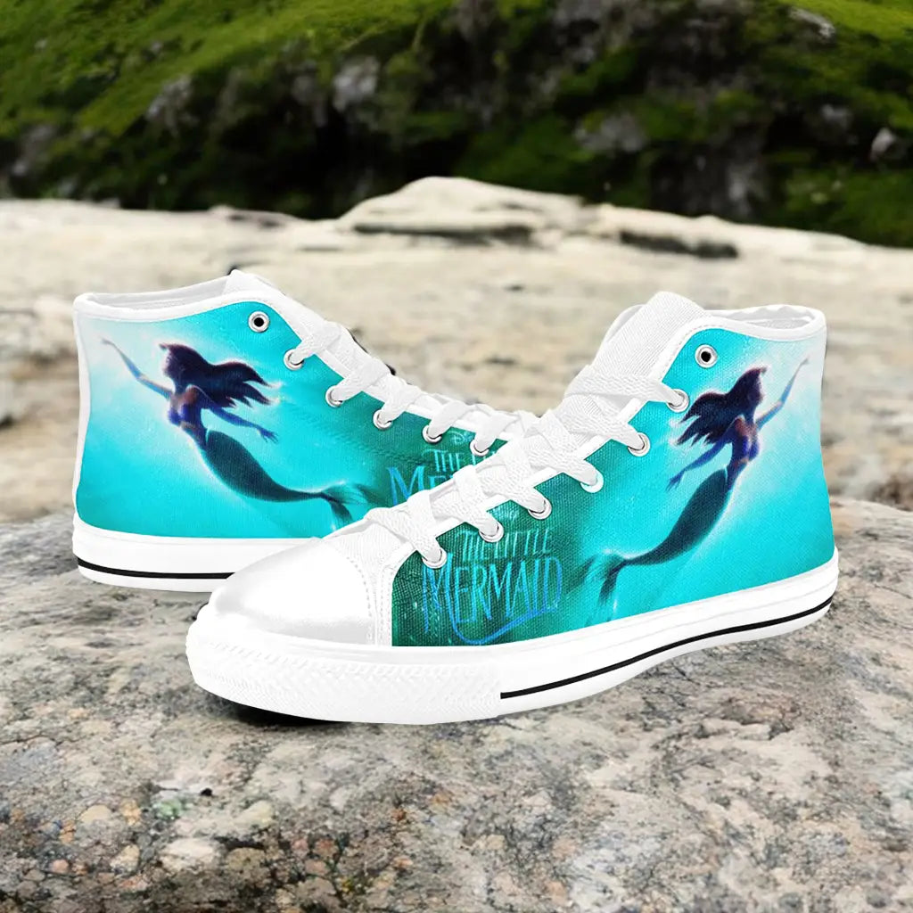 Ariel The Little Mermaid Custom High Top Sneakers Shoes