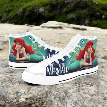 Ariel The Little Mermaid Custom High Top Sneakers Shoes