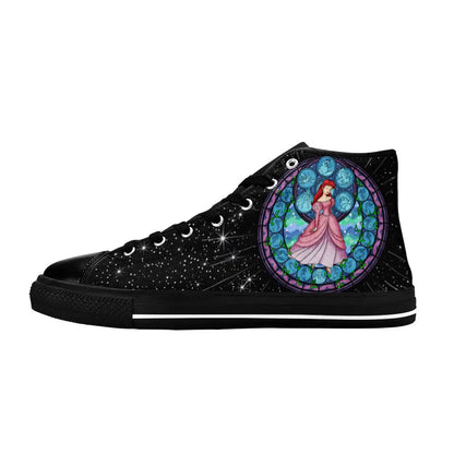 Ariel The Little Mermaid Custom High Top Sneakers Shoes