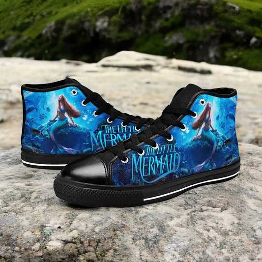 Ariel The Little Mermaid Custom High Top Sneakers Shoes