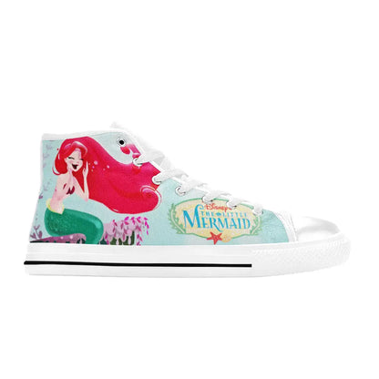 Ariel The Little Mermaid Custom High Top Sneakers Shoes