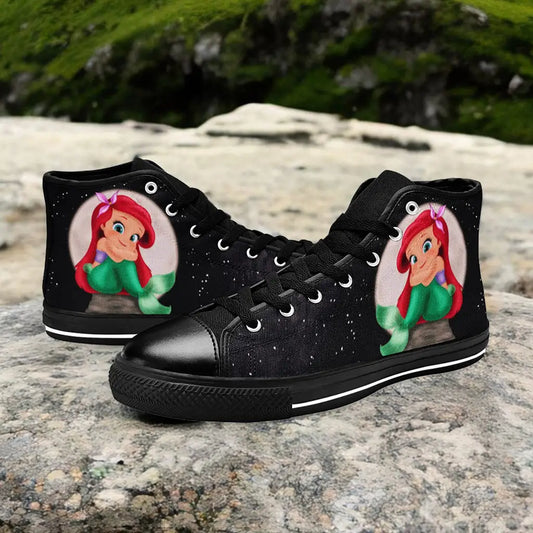 Ariel The Little Mermaid Custom High Top Sneakers Shoes