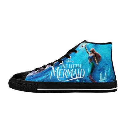 Ariel The Little Mermaid Custom High Top Sneakers Shoes