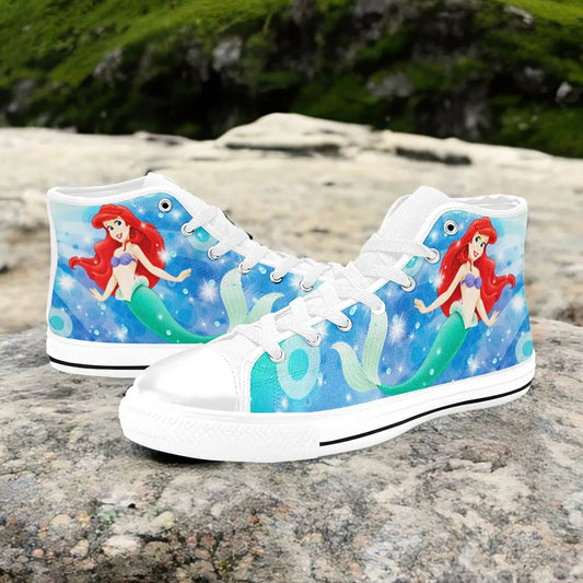 Ariel The Little Mermaid Custom High Top Sneakers Shoes