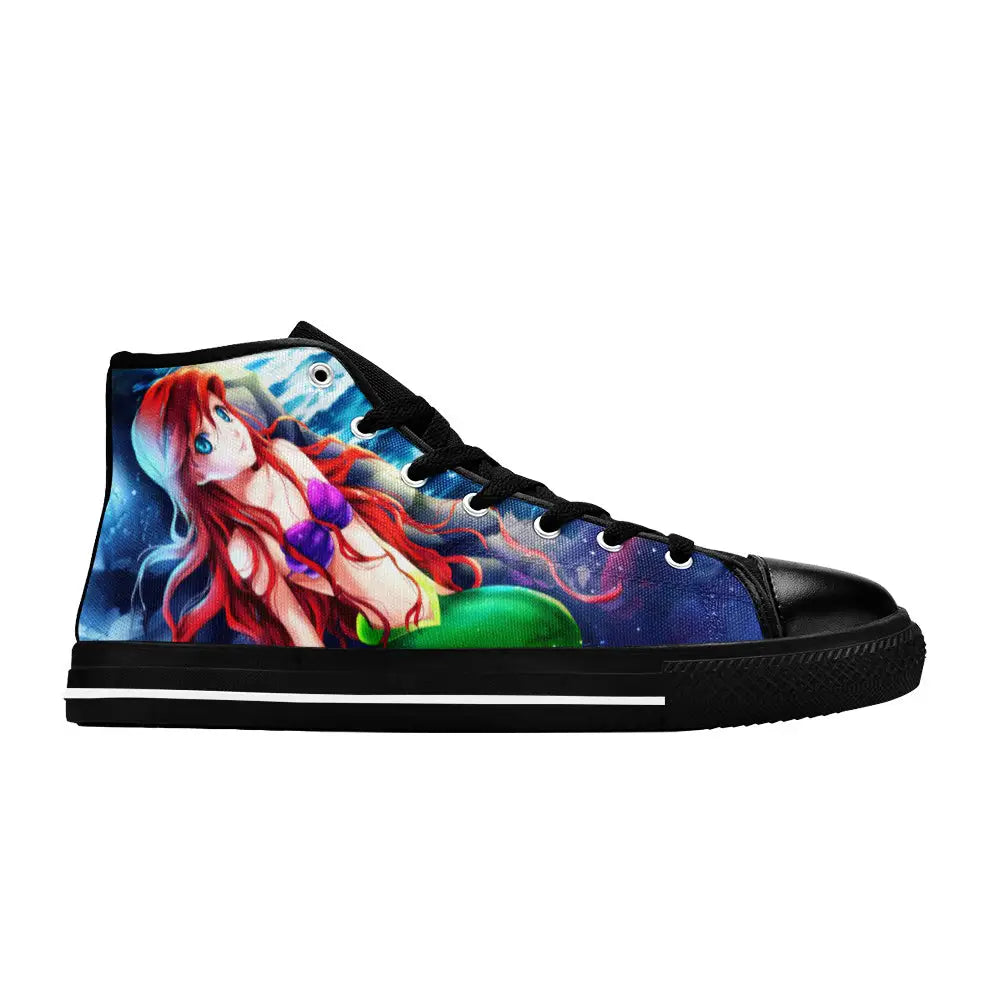 Ariel The Little Mermaid Custom High Top Sneakers Shoes