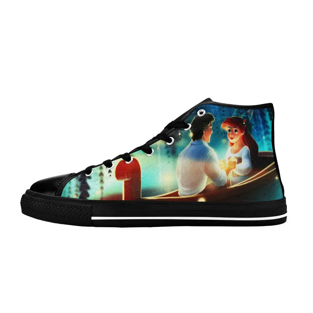 Ariel The Little Mermaid Custom High Top Sneakers Shoes