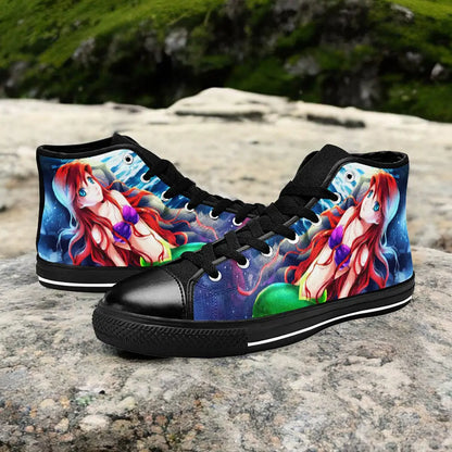 Ariel The Little Mermaid Custom High Top Sneakers Shoes