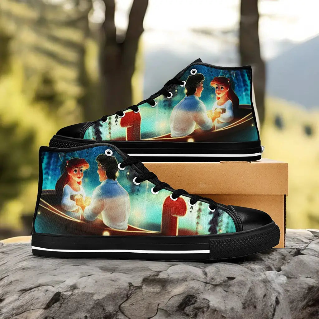 Ariel The Little Mermaid Custom High Top Sneakers Shoes