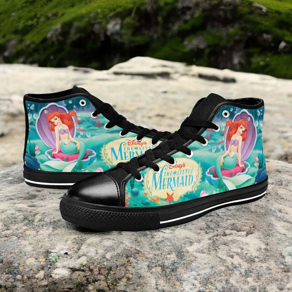 Ariel The Little Mermaid Custom High Top Sneakers Shoes