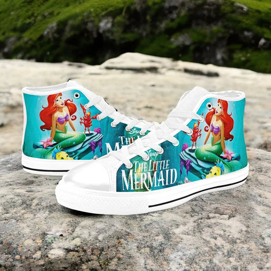 Ariel The Little Mermaid Custom High Top Sneakers Shoes