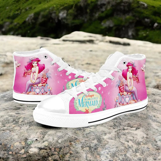 Ariel The Little Mermaid Custom High Top Sneakers Shoes