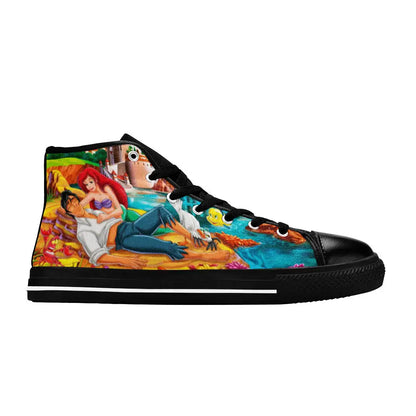 Ariel The Little Mermaid Custom High Top Sneakers Shoes