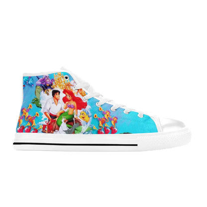 Ariel The Little Mermaid Custom High Top Sneakers Shoes