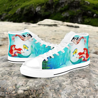 Ariel The Little Mermaid Custom High Top Sneakers Shoes