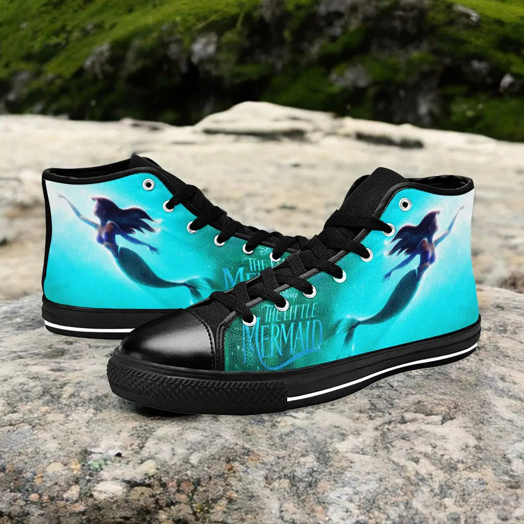 Ariel The Little Mermaid Custom High Top Sneakers Shoes