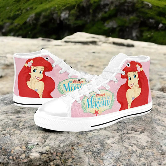 Ariel The Little Mermaid Custom High Top Sneakers Shoes