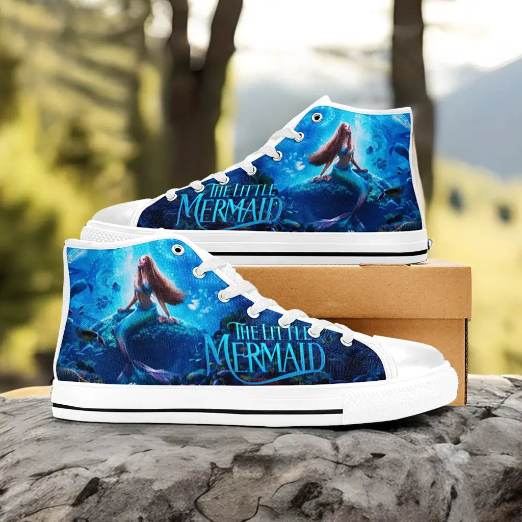 Ariel The Little Mermaid Custom High Top Sneakers Shoes