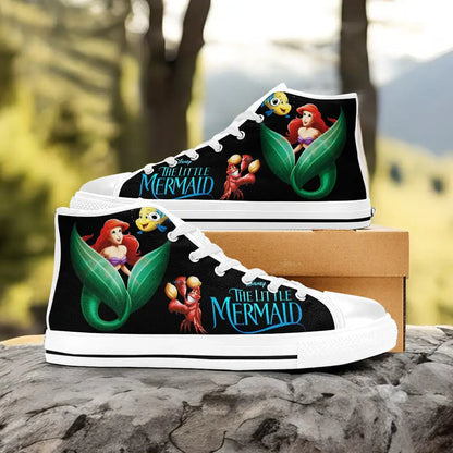 Ariel The Little Mermaid Custom High Top Sneakers Shoes