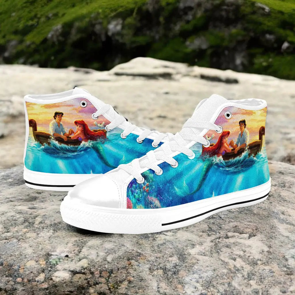 Ariel The Little Mermaid Custom High Top Sneakers Shoes