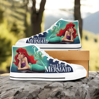 Ariel The Little Mermaid Custom High Top Sneakers Shoes