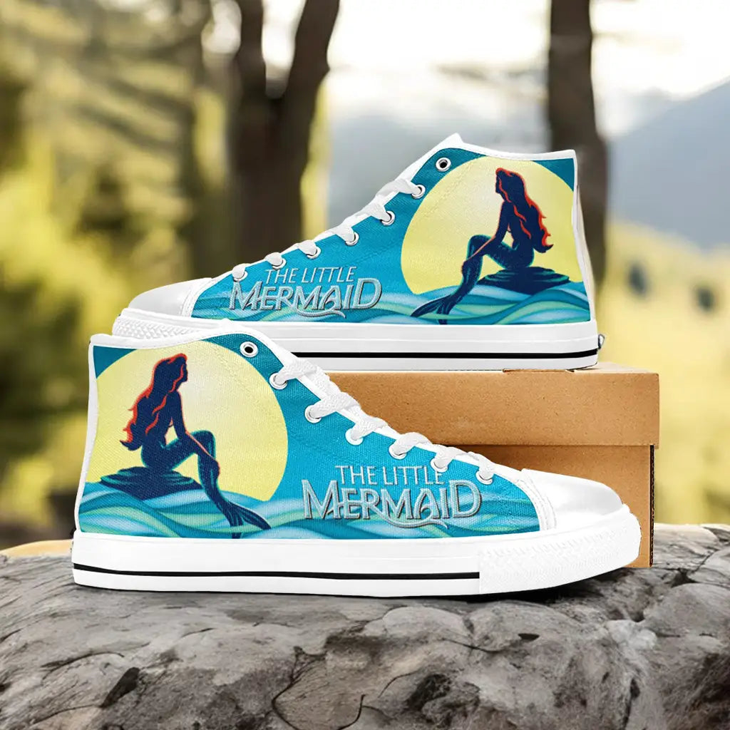 Ariel The Little Mermaid Custom High Top Sneakers Shoes