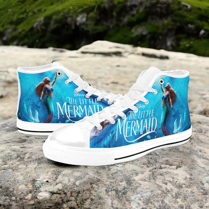 Ariel The Little Mermaid Custom High Top Sneakers Shoes